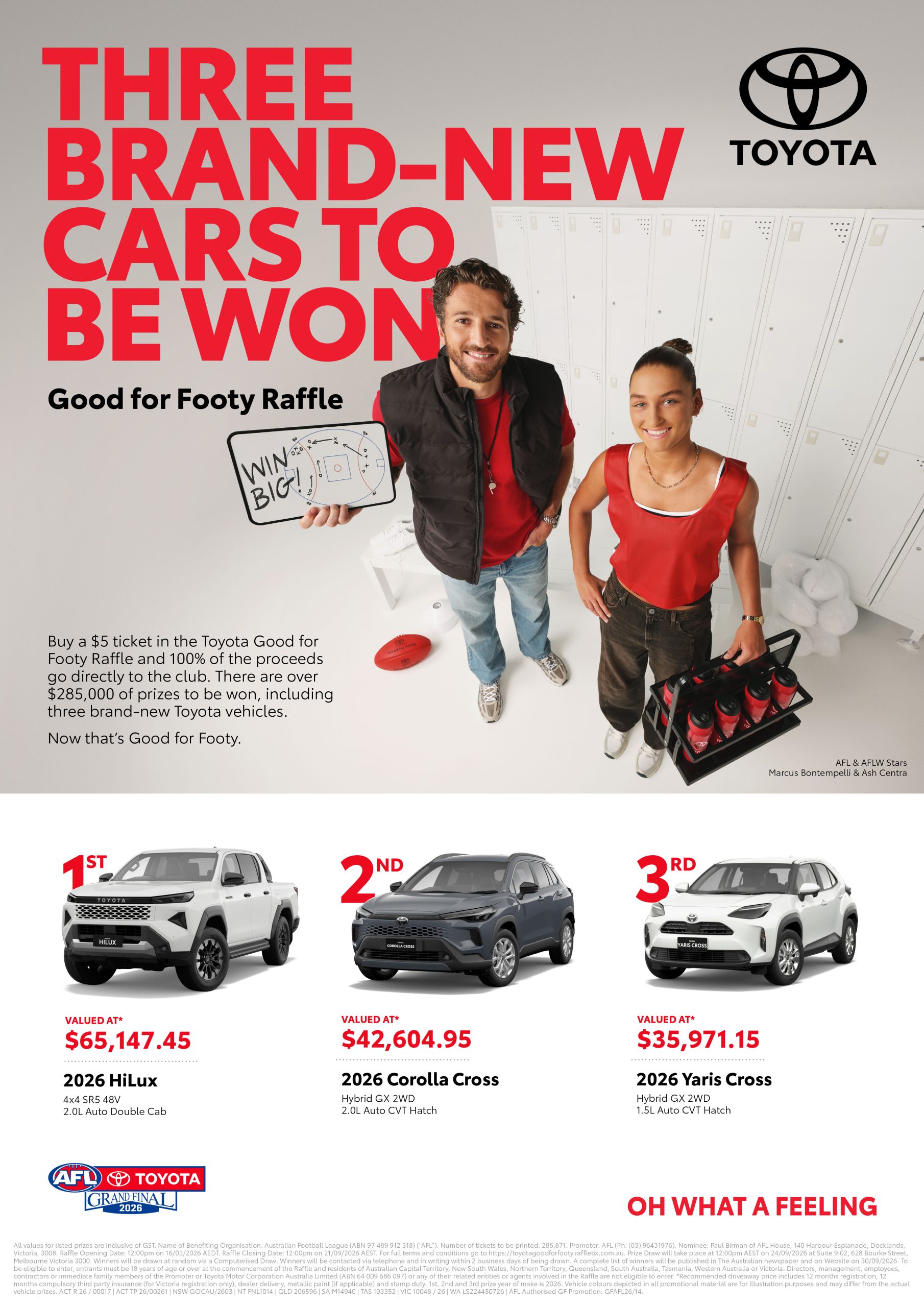 AFL Toyota Good For Footy Raffle open for 2026. - Scoresby Football ...